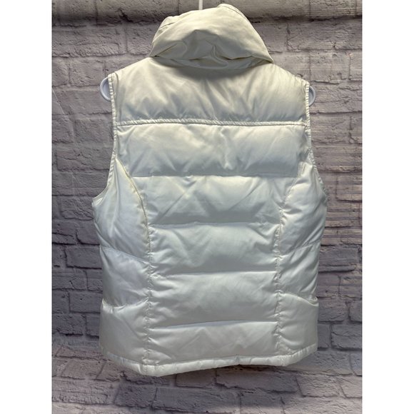 Tommy Hilfiger Cream Lightweight Down Puffer Vest Womens Medium - Picture 6 of 10